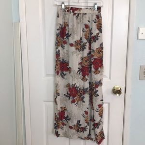 Maxi Dress with a slit and shorts under